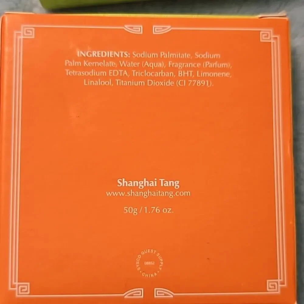 2 Shanghai Tang Mandarin Tea bath soap